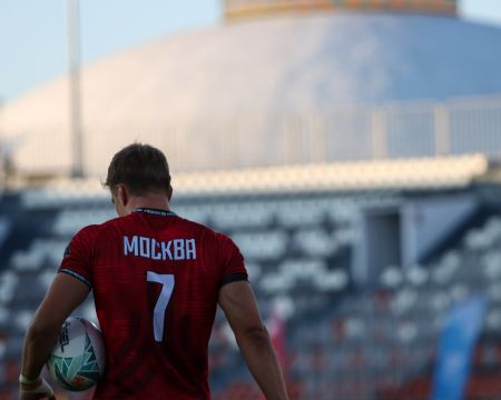 Сборная Москвы - победитель Спартакиады по регби-7 среди мужчин 